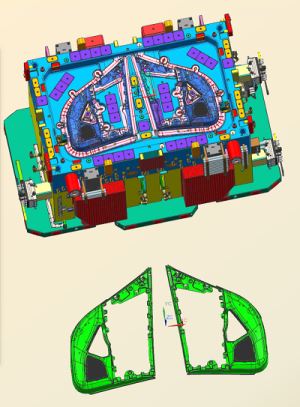 Molde de injeção do quadro de porta