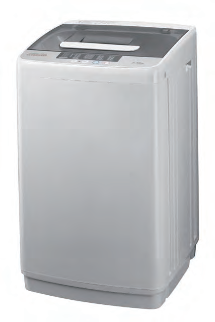 Máquina de lavar com carregamento superior automático de plástico